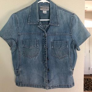 Vintage denim short sleeve tee